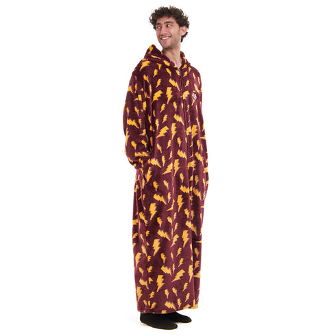 Snuggs Wearable Blanket Monk Dark Red Bolt